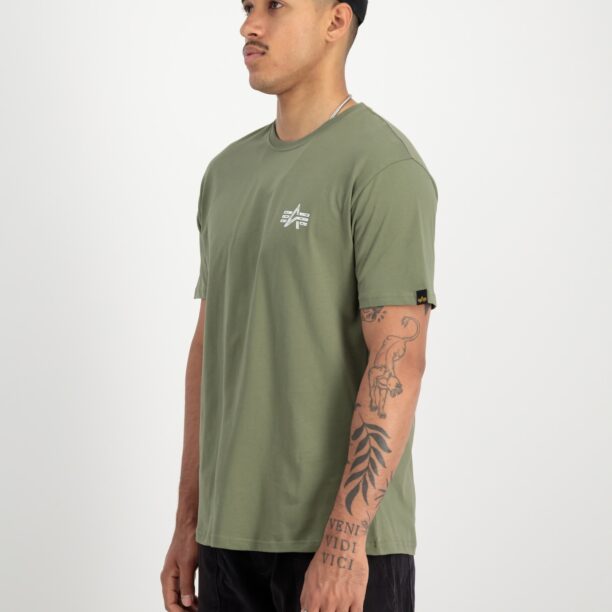 Preţ ALPHA INDUSTRIES Tricou  verde / roșu / alb