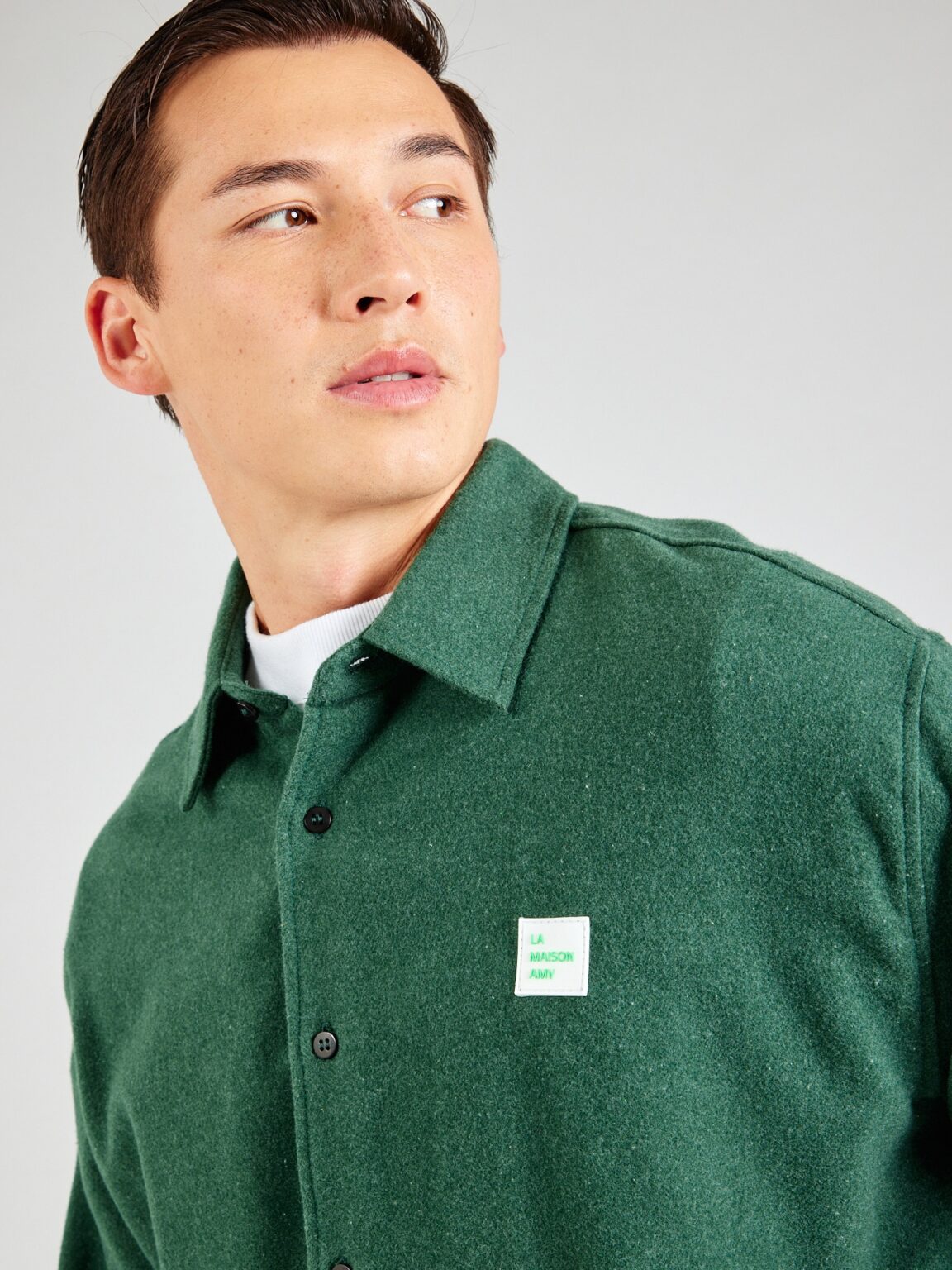 Preţ AMERICAN VINTAGE Cămașă 'VYLOW'  verde pin
