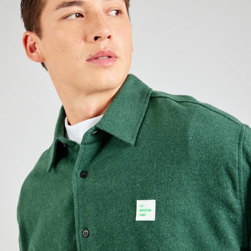Preţ AMERICAN VINTAGE Cămașă 'VYLOW'  verde pin