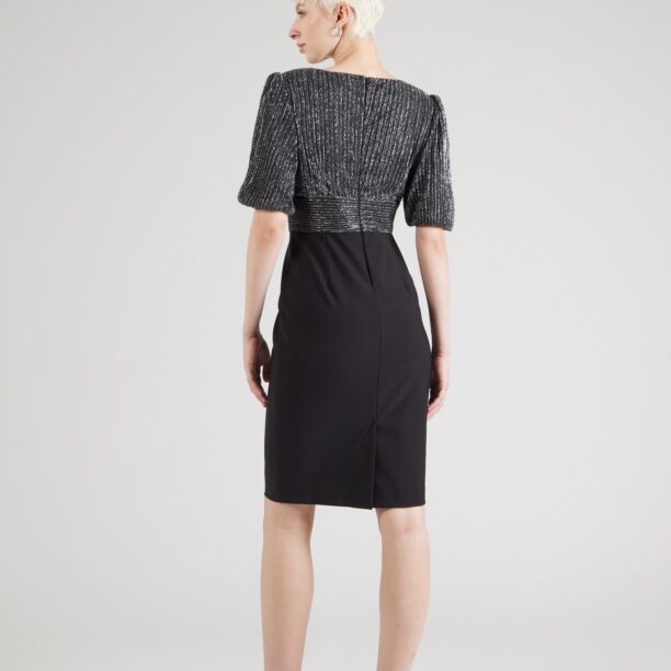 APART Rochie de cocktail  gri argintiu / negru preţ