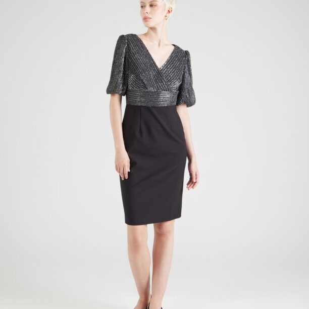 APART Rochie de cocktail  gri argintiu / negru