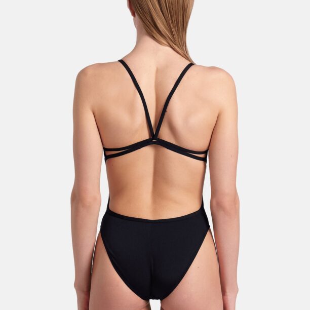 ARENA Costum de baie întreg 'LACE BACK SOLID'  negru preţ