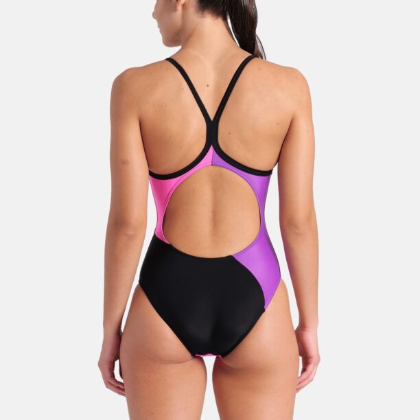 ARENA Costum de baie întreg 'MULTI SLICES '  albastru aqua / mov prună / fucsia / negru preţ