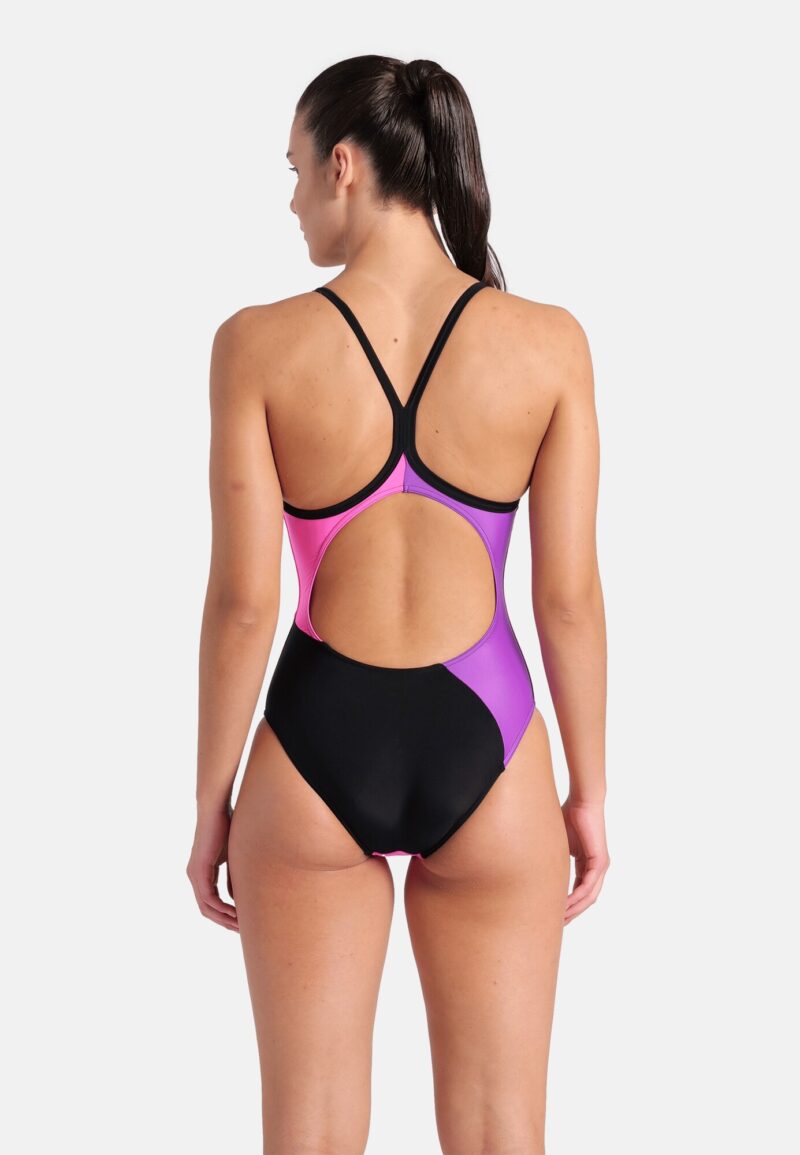 ARENA Costum de baie întreg 'MULTI SLICES '  albastru aqua / mov prună / fucsia / negru preţ