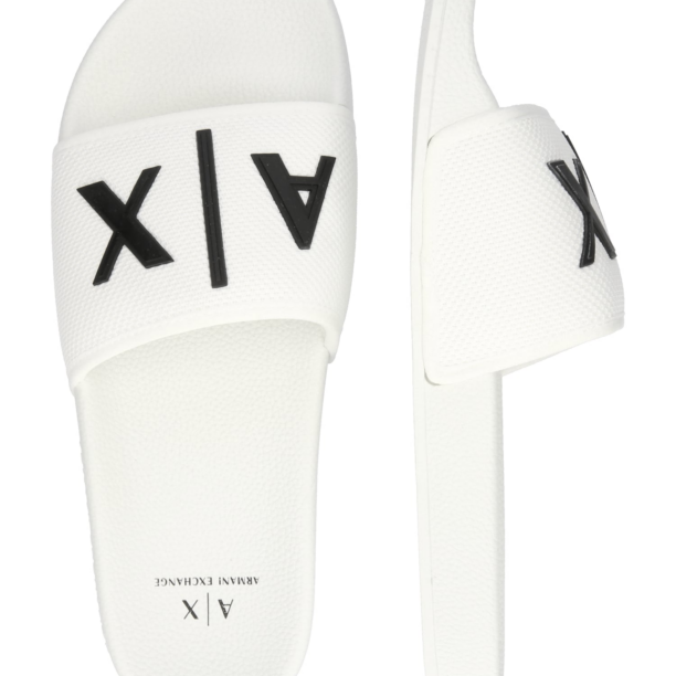 ARMANI EXCHANGE Flip-flops  negru / alb