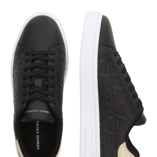 ARMANI EXCHANGE Sneaker low  auriu / negru