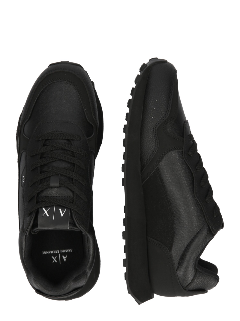 ARMANI EXCHANGE Sneaker low  negru / alb