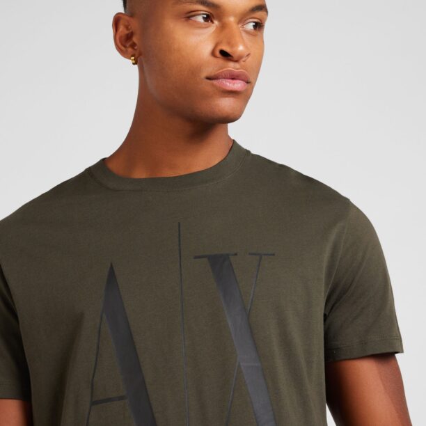 ARMANI EXCHANGE Tricou '8NZTPA'  oliv / negru preţ