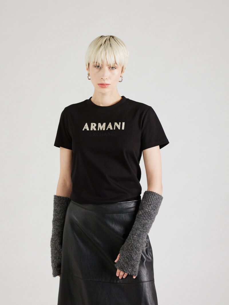 Preţ ARMANI EXCHANGE Tricou  auriu / negru / argintiu