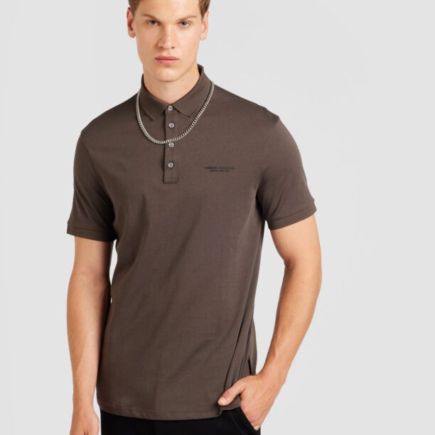 ARMANI EXCHANGE Tricou  ciocolatiu / negru preţ