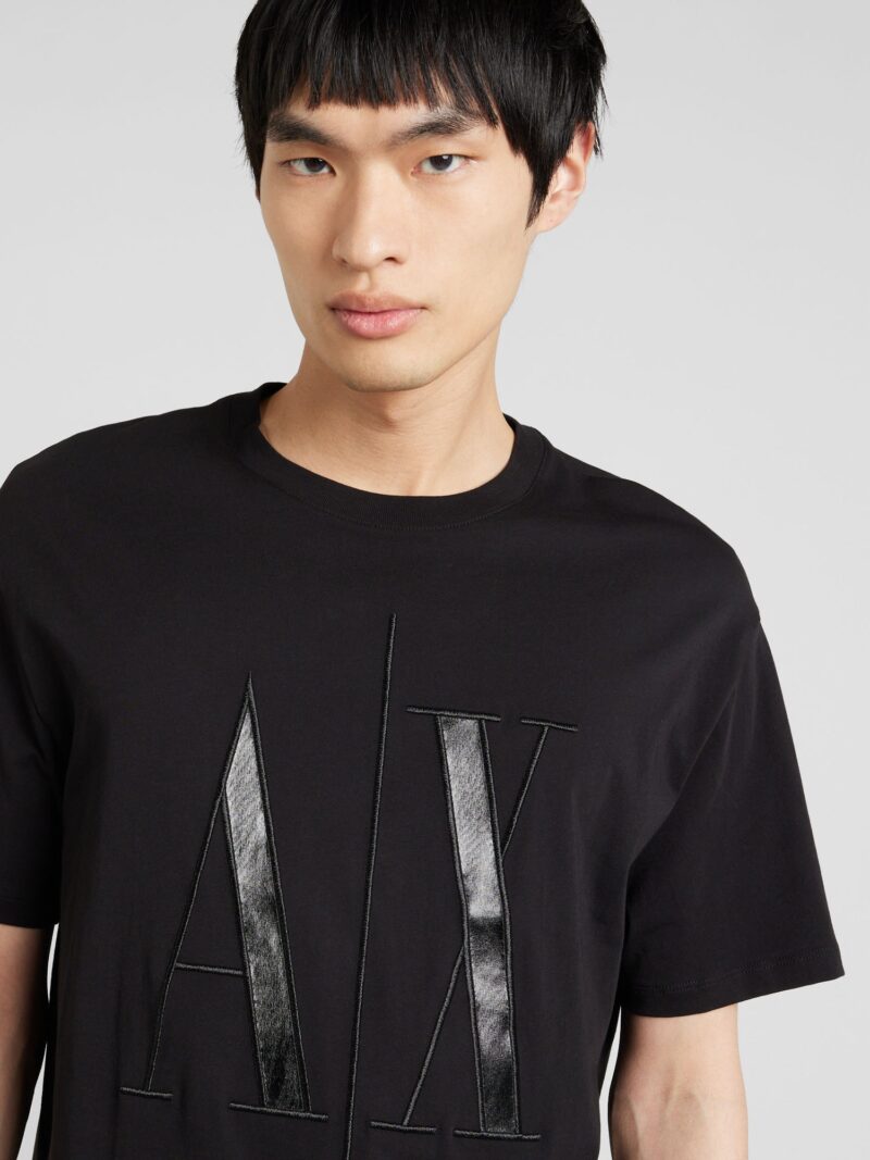 ARMANI EXCHANGE Tricou  negru / negru amestecat