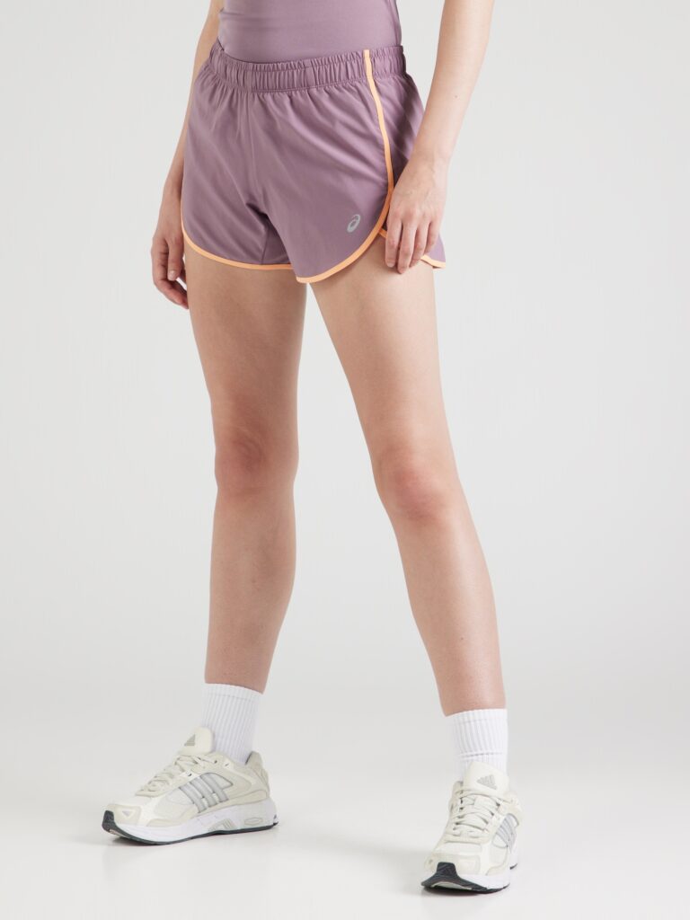 ASICS Pantaloni sport  gri / mauve / portocaliu