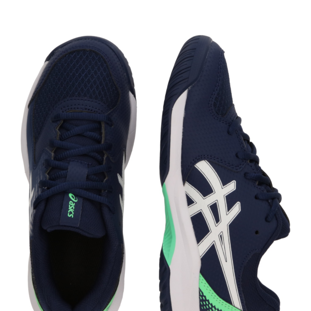 ASICS Pantofi sport 'DEDICATE 8'  albastru închis / verde iarbă / alb