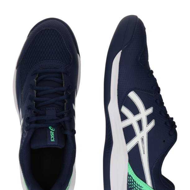 ASICS Pantofi sport 'DEDICATE 8'  albastru închis / verde limetă / alb