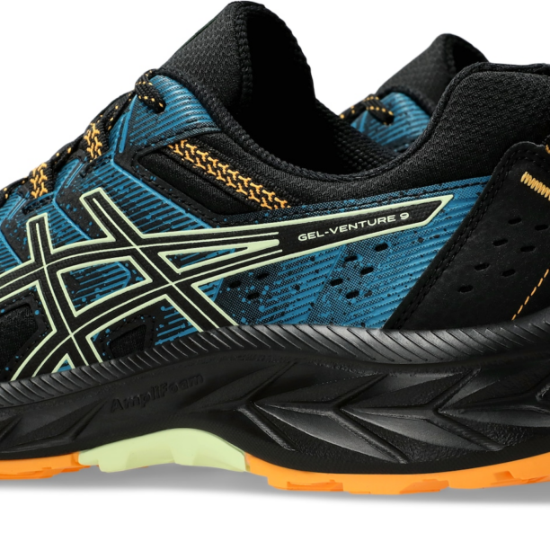 Cumpăra ASICS Sneaker de alergat 'VENTURE 9'  albastru / galben închis / verde mentă / negru