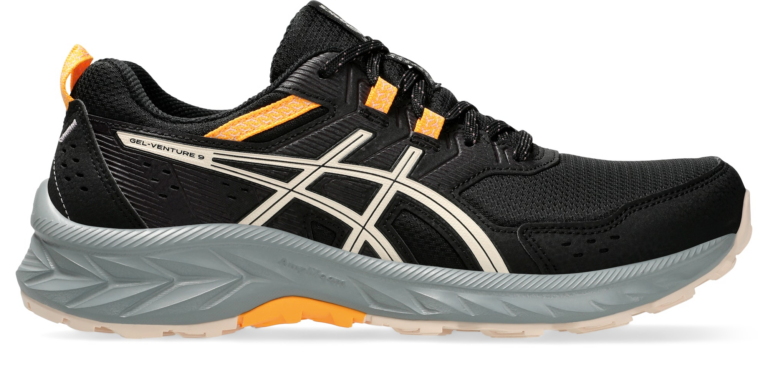 Cumpăra ASICS Sneaker de alergat 'Venture 9'  gri / portocaliu / negru