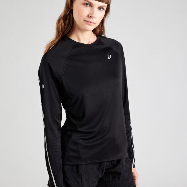 ASICS Tricou funcțional 'ROAD LITE-SHOW'  gri argintiu / negru / alb