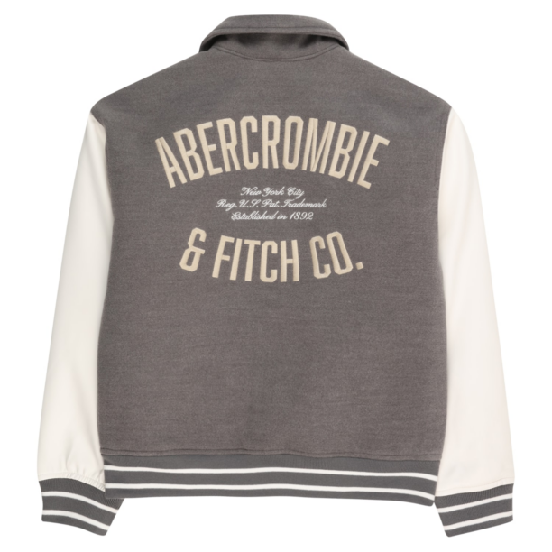 Abercrombie & Fitch Geacă de primăvară-toamnă  bej / gri închis / alb murdar