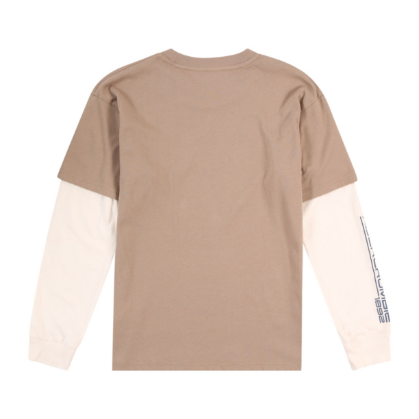 Abercrombie & Fitch Tricou 'JUL4'  crem / gri taupe