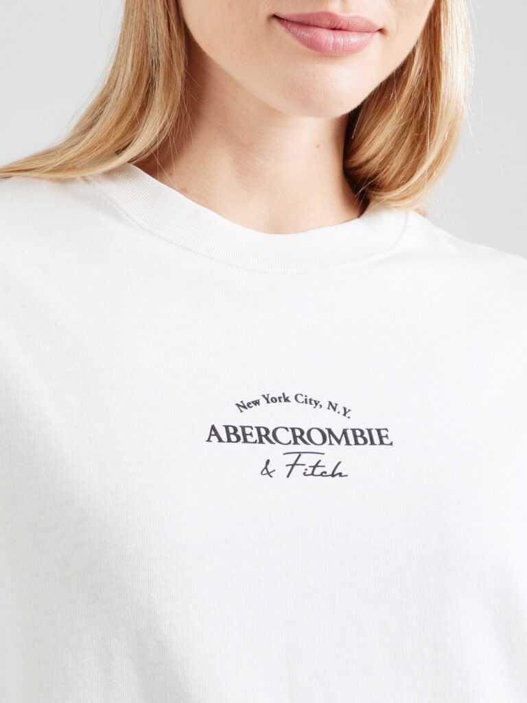 Preţ Abercrombie & Fitch Tricou  bej deschis / negru