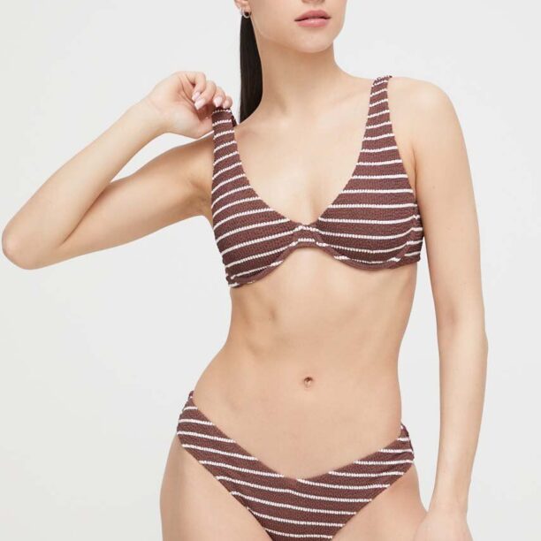 Abercrombie & Fitch bikini brazilieni culoarea maro preţ