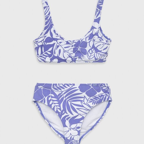 Abercrombie & Fitch costum de baie pentru copii din două piese culoarea violet