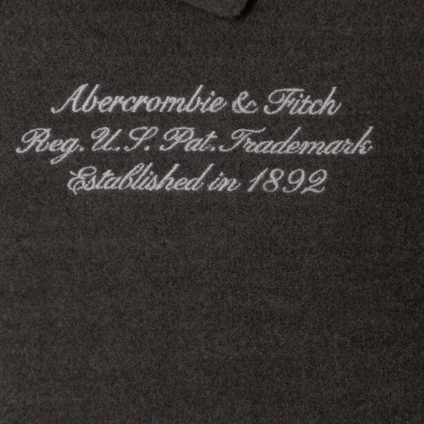 Abercrombie & Fitch geaca bomber pentru copii culoarea gri preţ