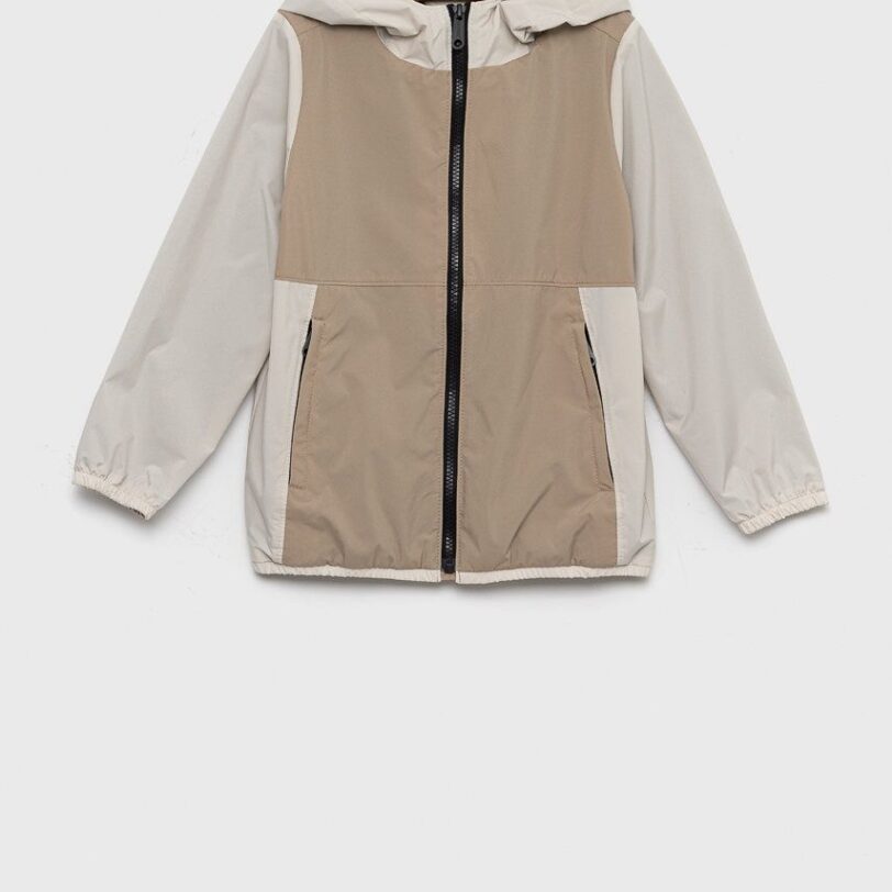 Abercrombie & Fitch geaca copii culoarea maro