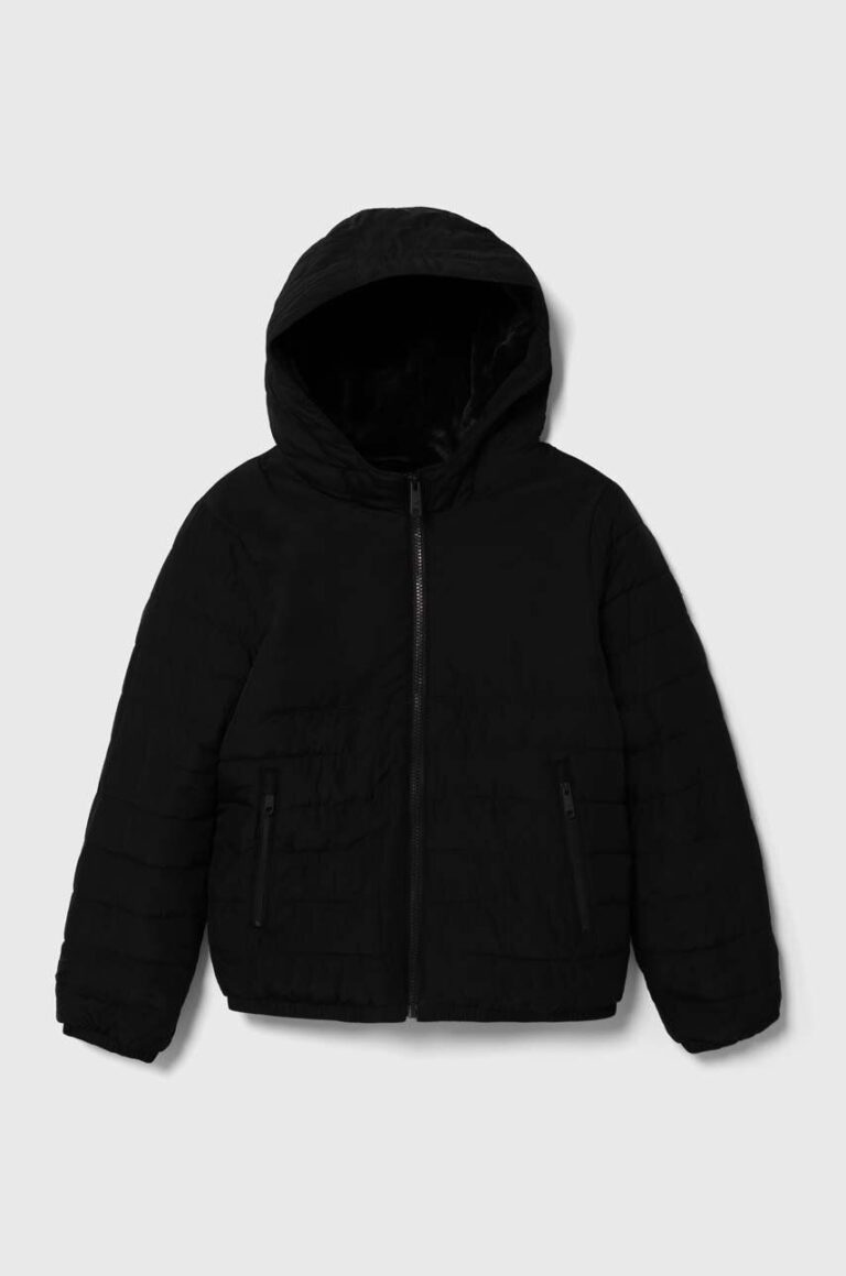 Abercrombie & Fitch geaca copii culoarea negru