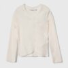 Abercrombie & Fitch longsleeve copii culoarea bej