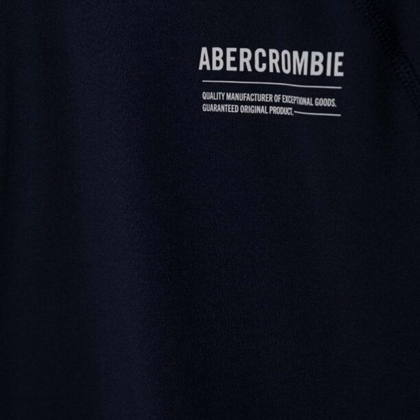 Abercrombie & Fitch longsleeve de baie pentru copii culoarea albastru marin preţ