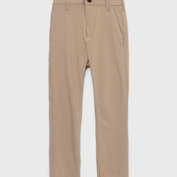 Abercrombie & Fitch pantaloni copii culoarea bej