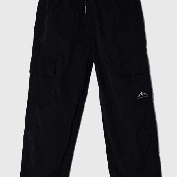 Abercrombie & Fitch pantaloni copii culoarea negru