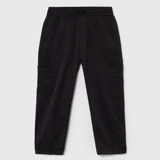 Abercrombie & Fitch pantaloni copii culoarea negru