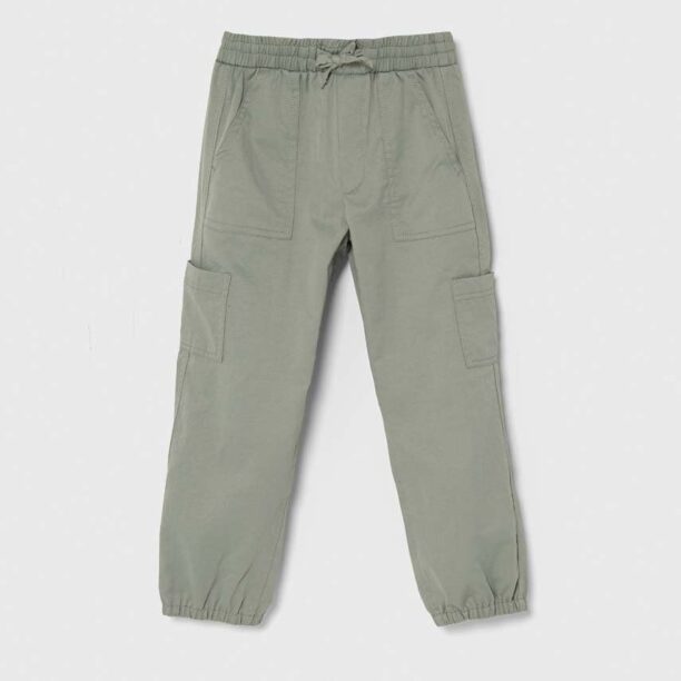 Abercrombie & Fitch pantaloni copii culoarea verde