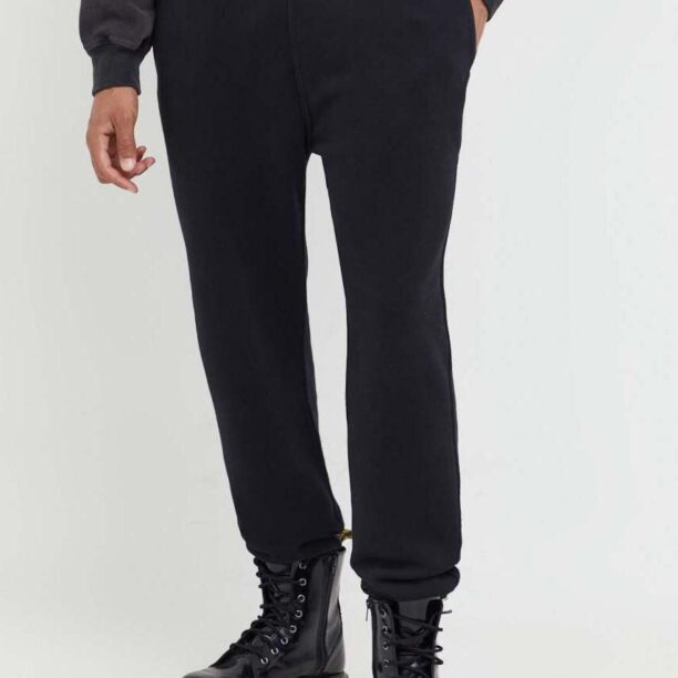 Abercrombie & Fitch pantaloni de trening culoarea negru