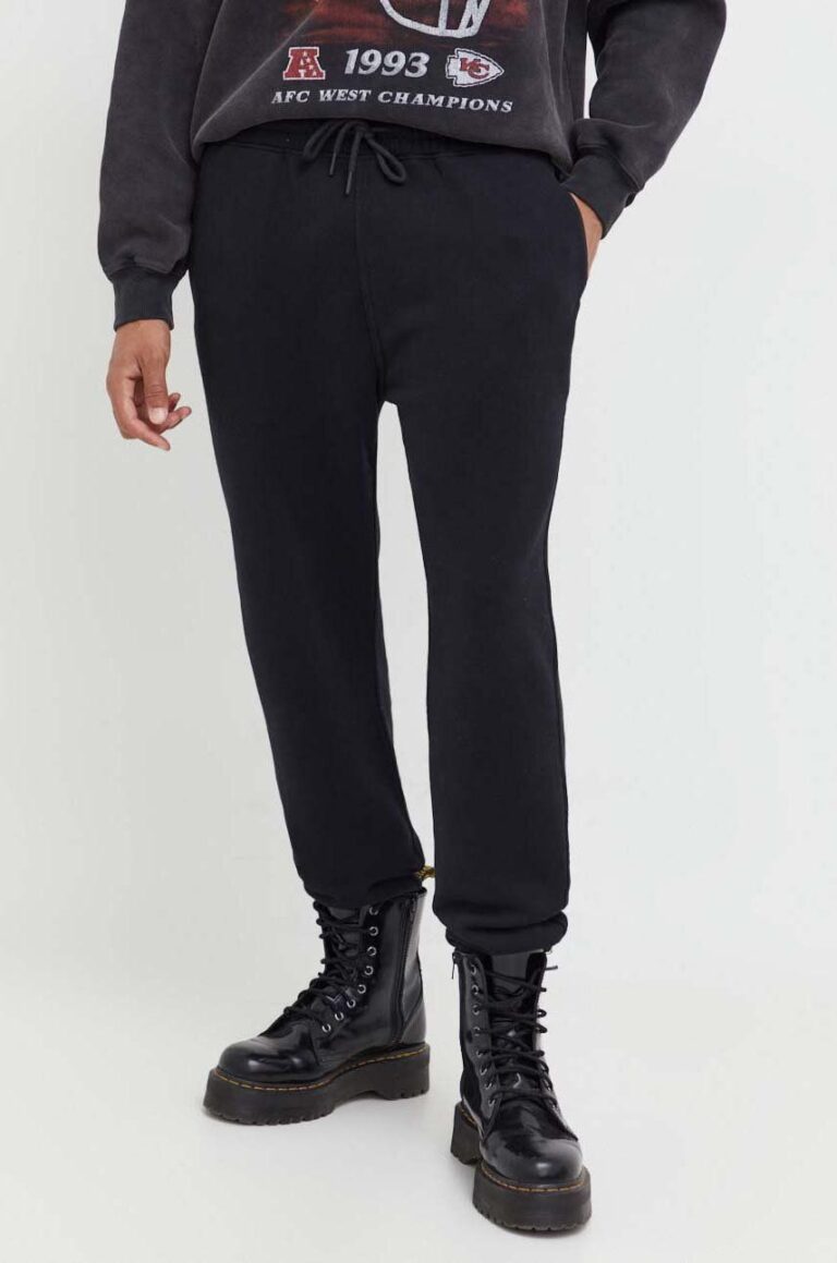 Abercrombie & Fitch pantaloni de trening culoarea negru