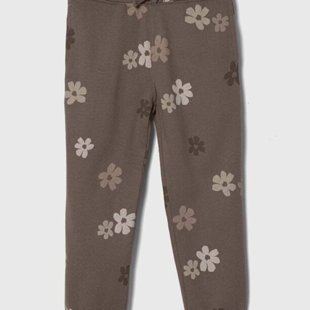 Abercrombie & Fitch pantaloni de trening pentru copii culoarea bej