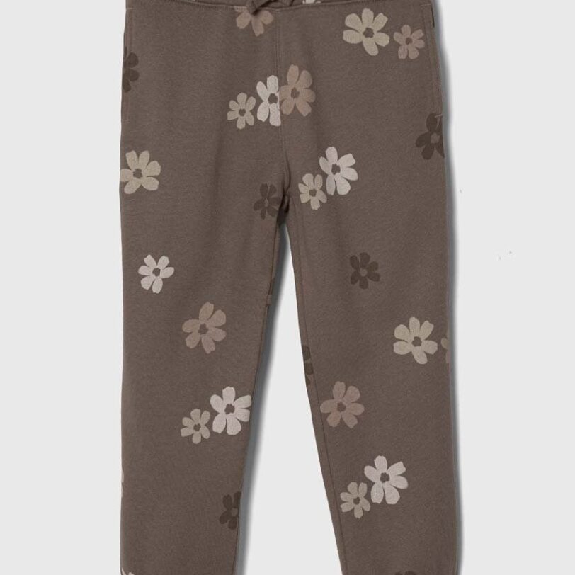 Abercrombie & Fitch pantaloni de trening pentru copii culoarea bej