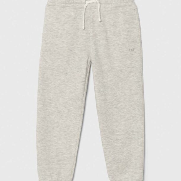 Abercrombie & Fitch pantaloni de trening pentru copii culoarea gri