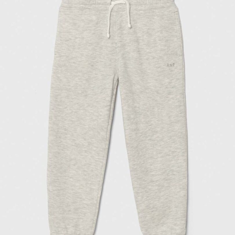 Abercrombie & Fitch pantaloni de trening pentru copii culoarea gri