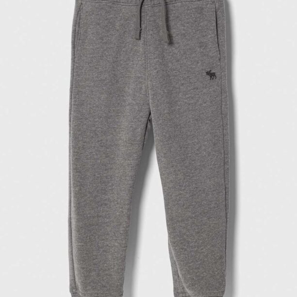 Abercrombie & Fitch pantaloni de trening pentru copii culoarea gri