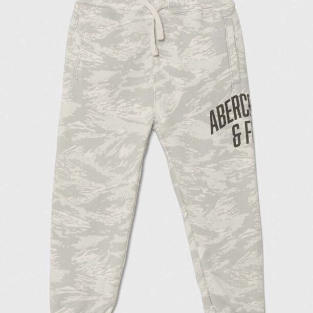 Abercrombie & Fitch pantaloni de trening pentru copii culoarea gri