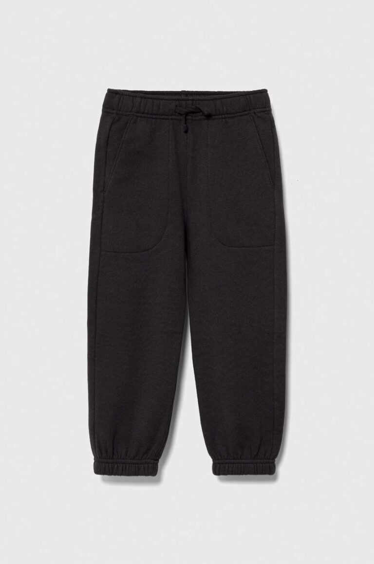 Abercrombie & Fitch pantaloni de trening pentru copii culoarea gri