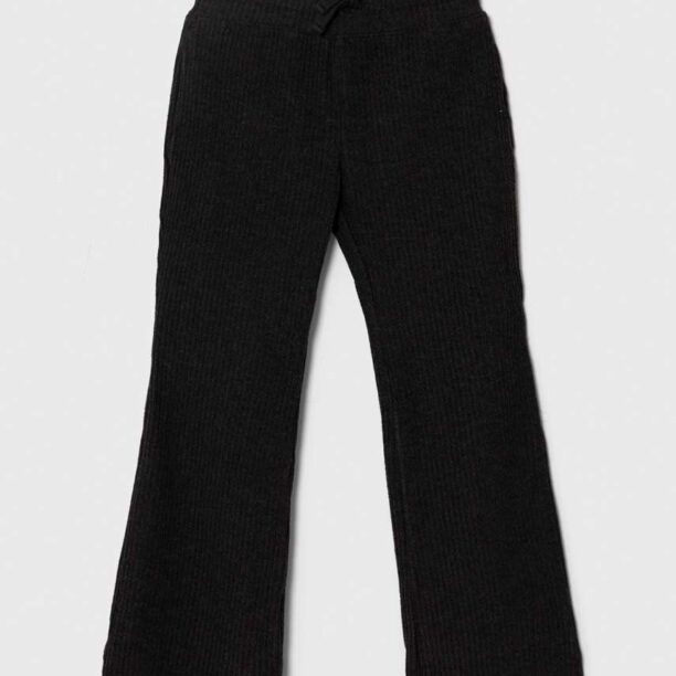 Abercrombie & Fitch pantaloni de trening pentru copii culoarea negru