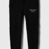 Abercrombie & Fitch pantaloni de trening pentru copii culoarea negru