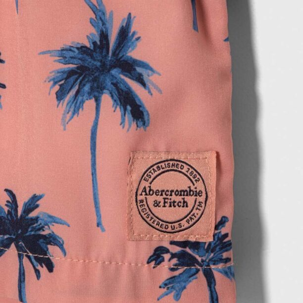 Abercrombie & Fitch pantaloni scurti de baie copii culoarea portocaliu preţ