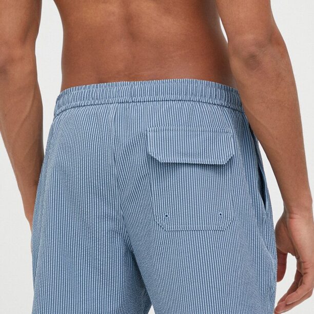 Abercrombie & Fitch pantaloni scurti de baie culoarea albastru marin preţ