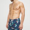 Abercrombie & Fitch pantaloni scurti de baie culoarea albastru marin