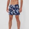 Abercrombie & Fitch pantaloni scurti de baie culoarea albastru marin